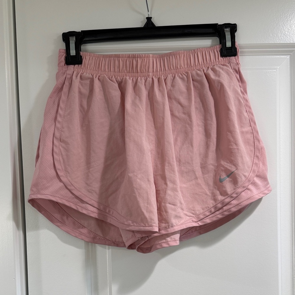 Nike Women's Soft Pink Athletic Shorts